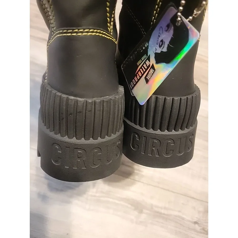 Circus NY by Sam Edelman Boots Womens 7 Black‎ Isabel Boots Water Proof NEW